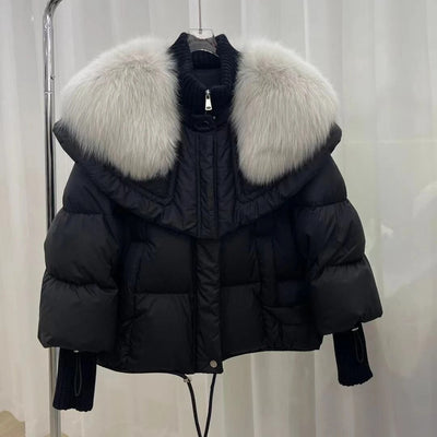 Lucia | Parka in piuma con collo in pelliccia