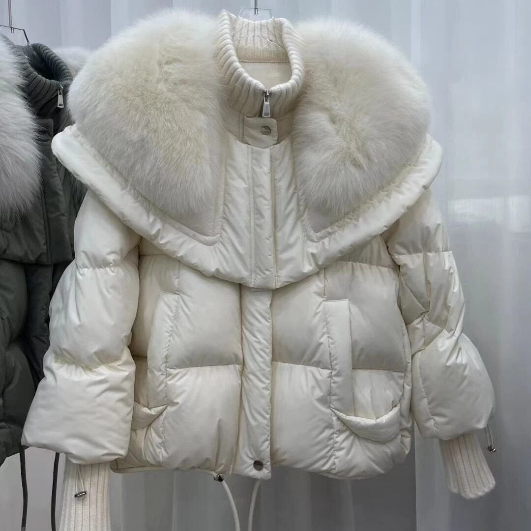 Lucia | Parka in piuma con collo in pelliccia