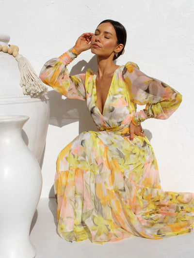 Leira | Abito Lungo Cerimonia - Fluido e Elegante-4