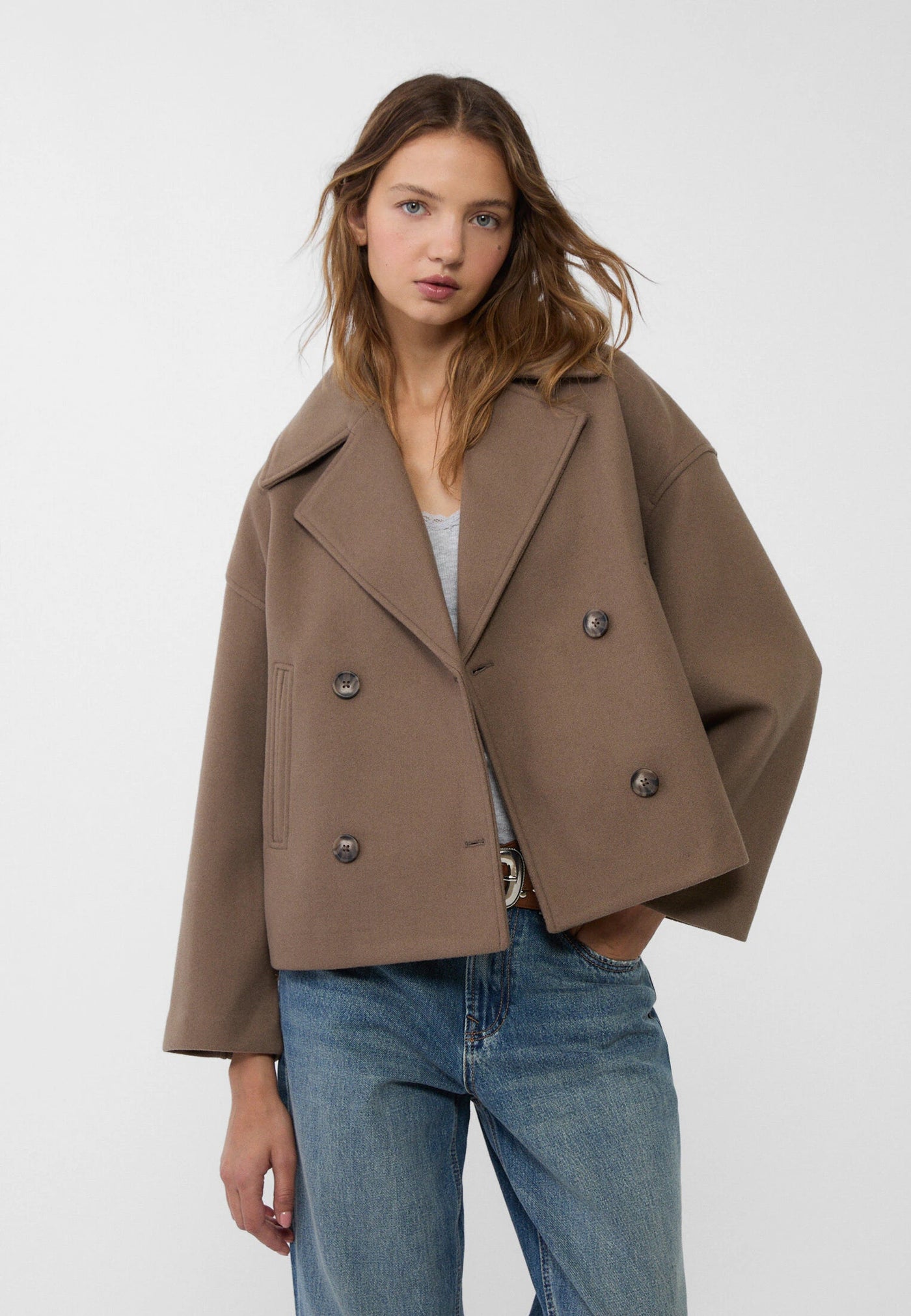 Giacca Donna - Elegante Doppio Petto Corto-3