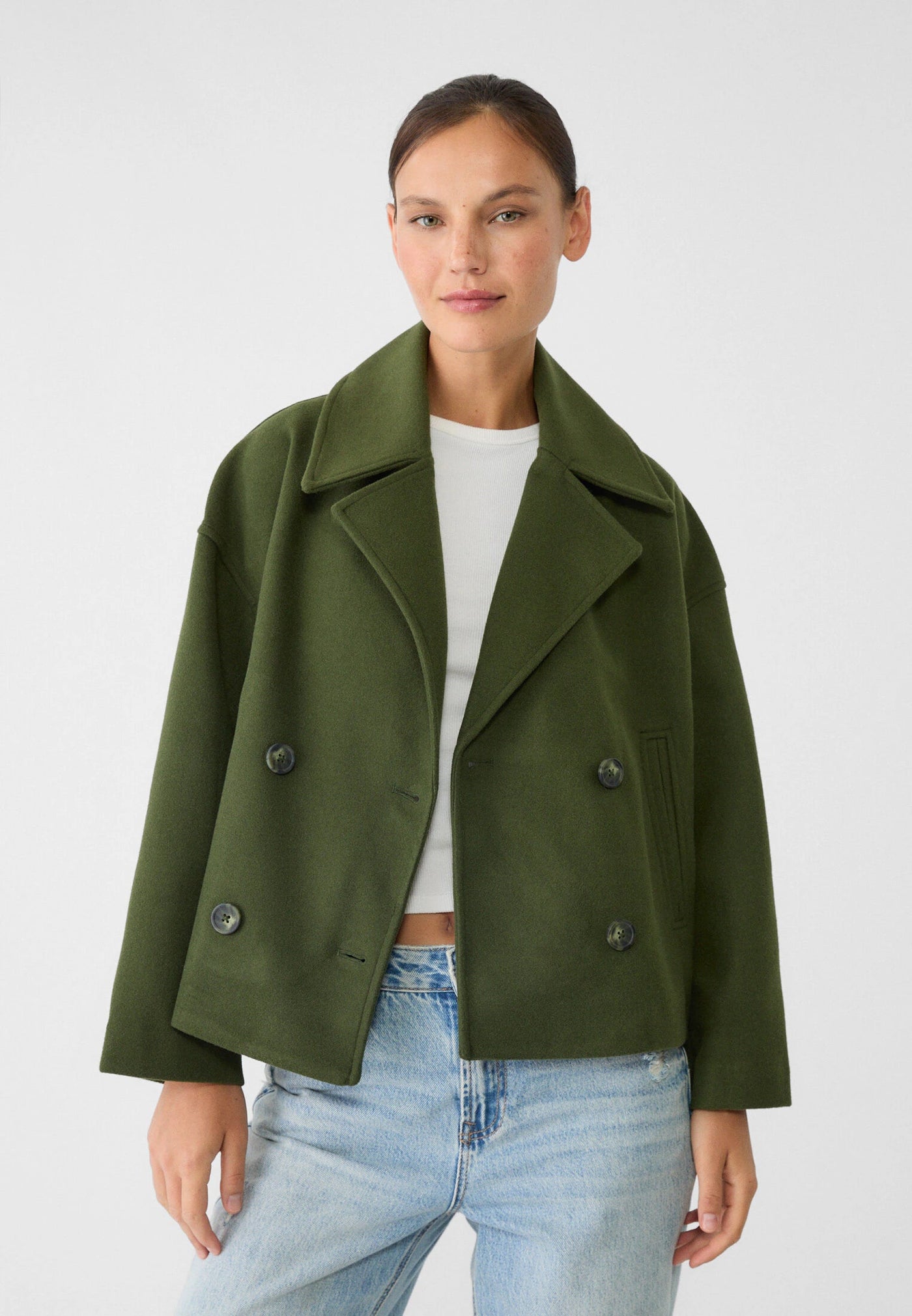 Giacca Donna - Elegante Doppio Petto Corto-4