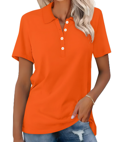 Variant image for Stella | Polo Donna Manica Corta Elegante in Cotone Premium-11