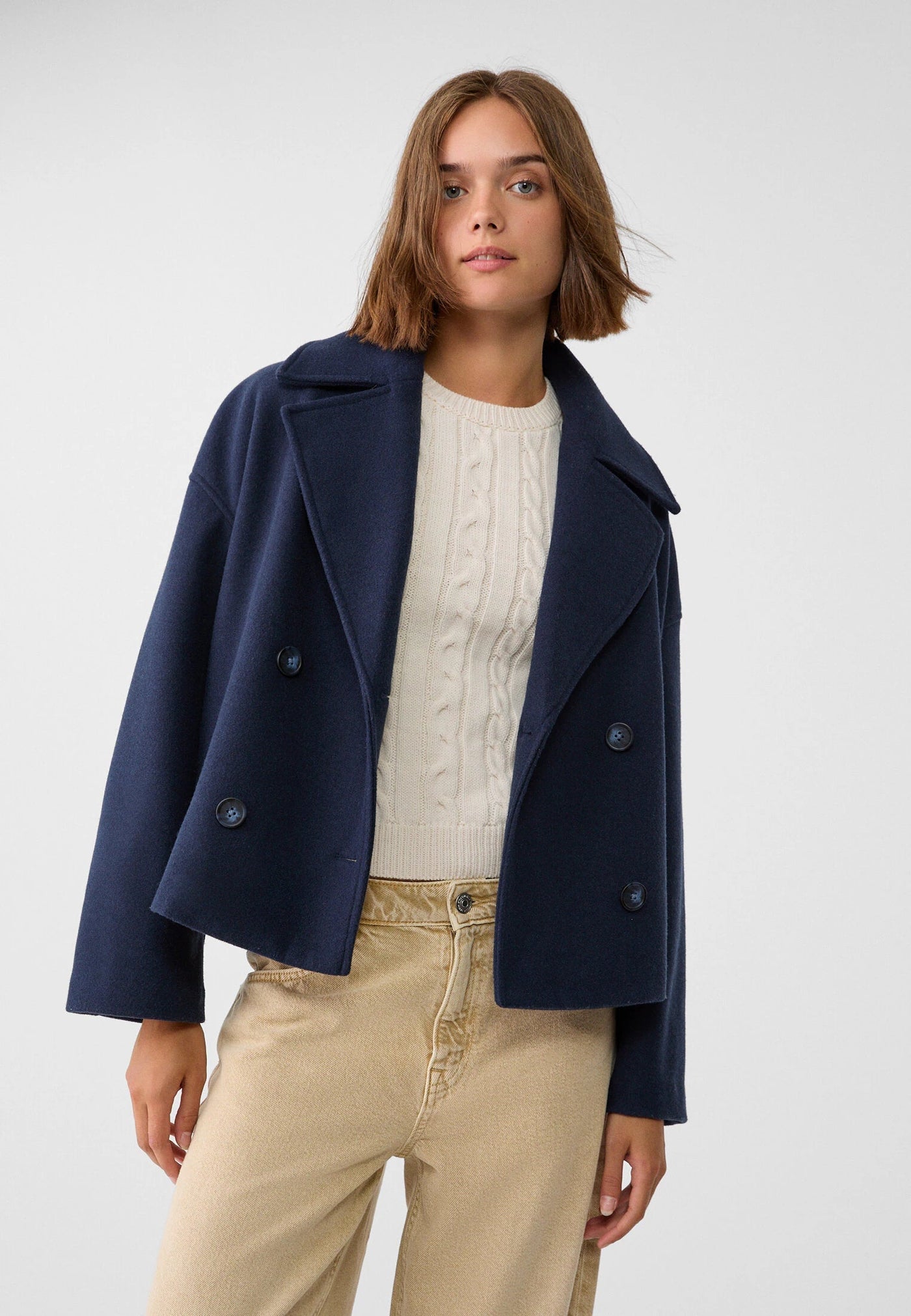 Giacca Donna - Elegante Doppio Petto Corto-5