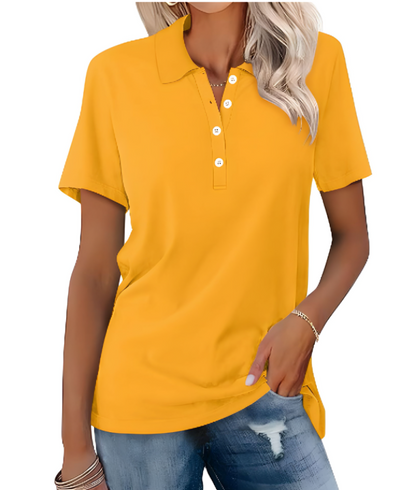 Variant image for Stella | Polo Donna Manica Corta Elegante in Cotone Premium-36