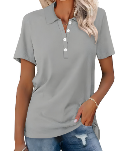 Variant image for Stella | Polo Donna Manica Corta Elegante in Cotone Premium-1