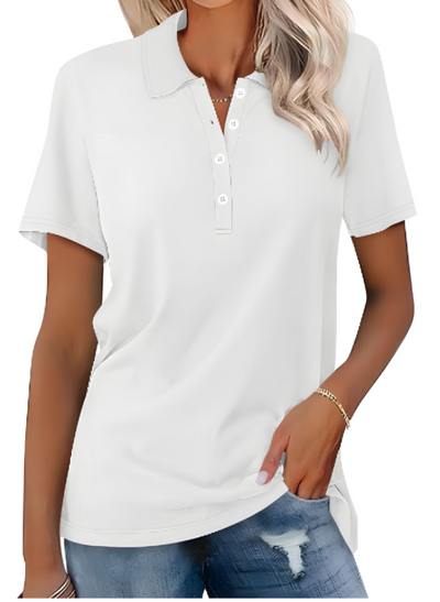Variant image for Stella | Polo Donna Manica Corta Elegante in Cotone Premium-26