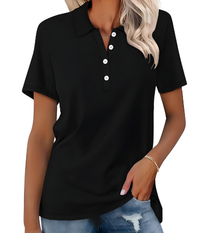 Variant image for Stella | Polo Donna Manica Corta Elegante in Cotone Premium-31