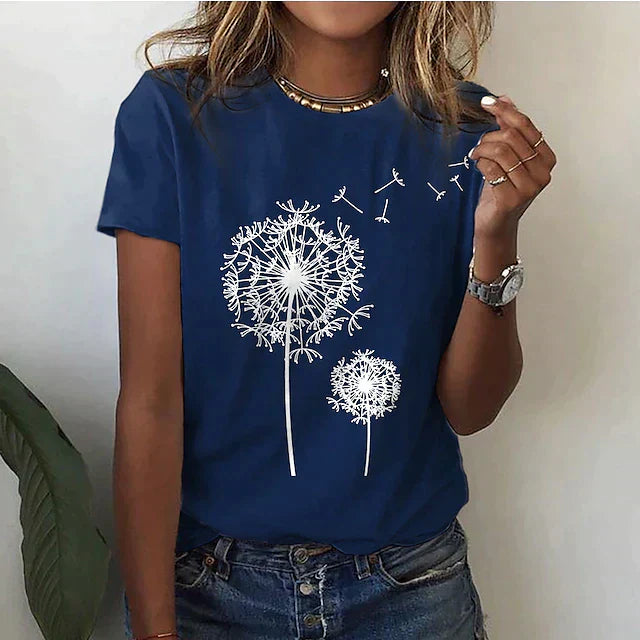 Mira | Maglietta Donna Bianco con Scollo Rotondo e Maniche Corte 4