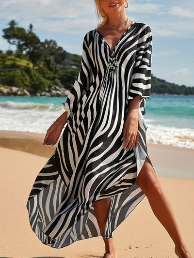 Zara | Abito da Spiaggia Zebra Elegante e Leggero per Estate 1