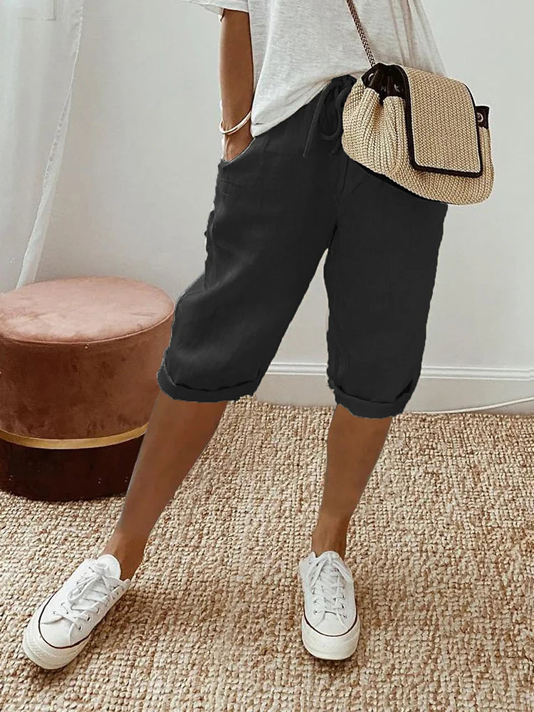 Variant image for Lena Pantaloncini Donna – Cotone Leggero e Traspirante, Vestibilità Rilassata-1