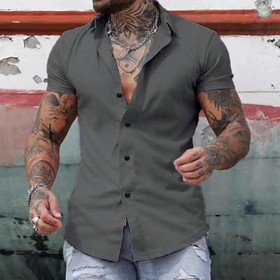 Sleetta | Camicia da Uomo a Maniche Corte Elegante e Versatile-6