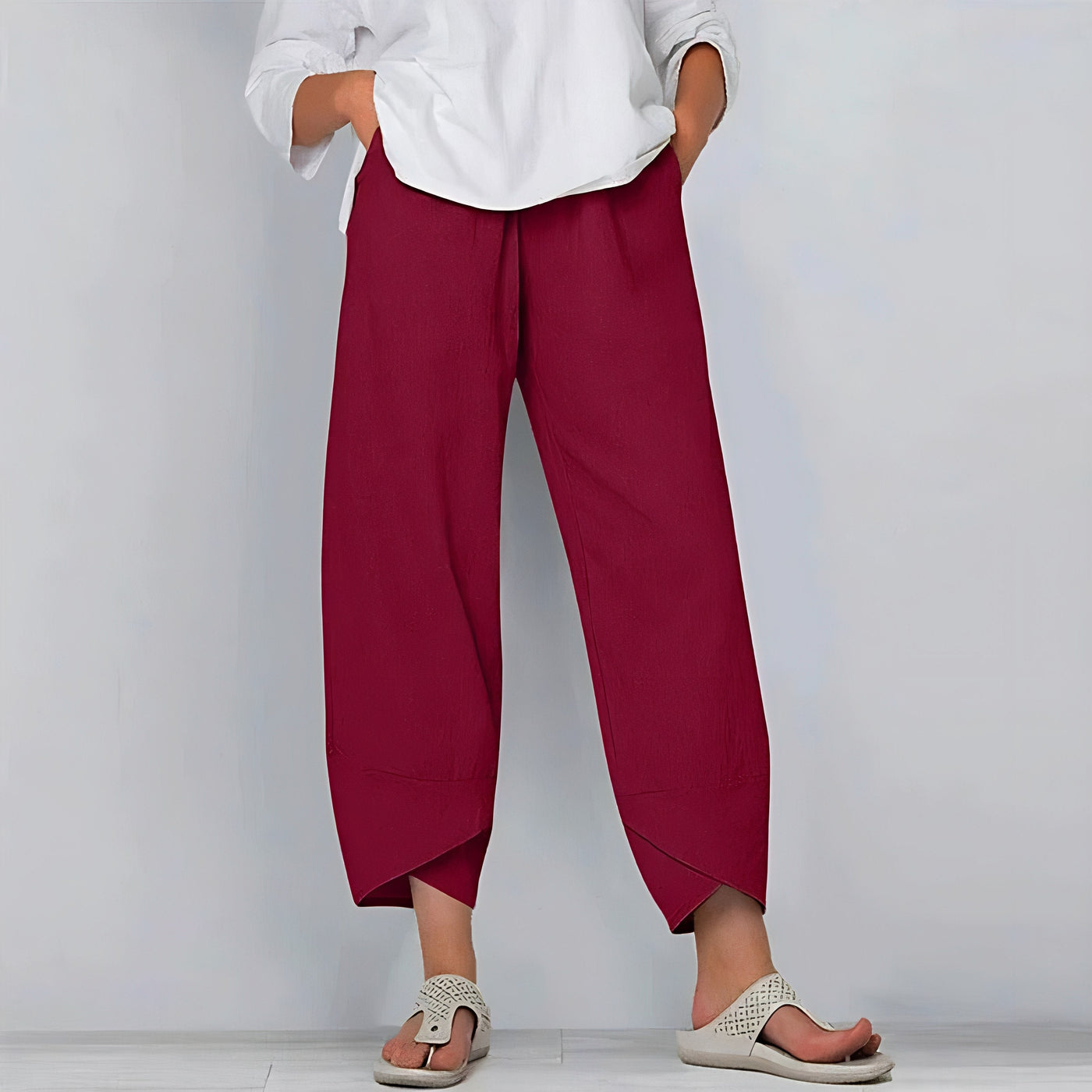 Layla | Pantaloni Eleganti Donna in Lino-4