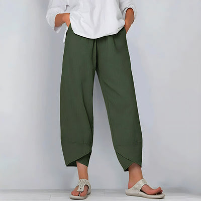 Layla | Pantaloni Eleganti Donna in Lino-3