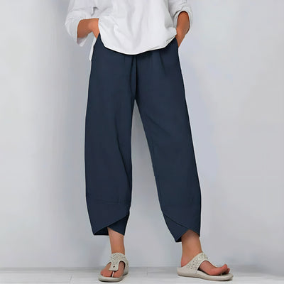 Layla | Pantaloni Eleganti Donna in Lino-2