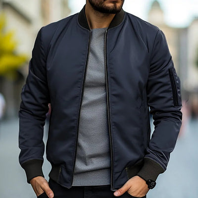 Variant image for Hayes | Giacca Bomber Elegante da Uomo in Pelle Resistente al Vento-49