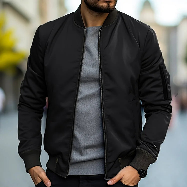 Variant image for Hayes | Giacca Bomber Elegante da Uomo in Pelle Resistente al Vento-57