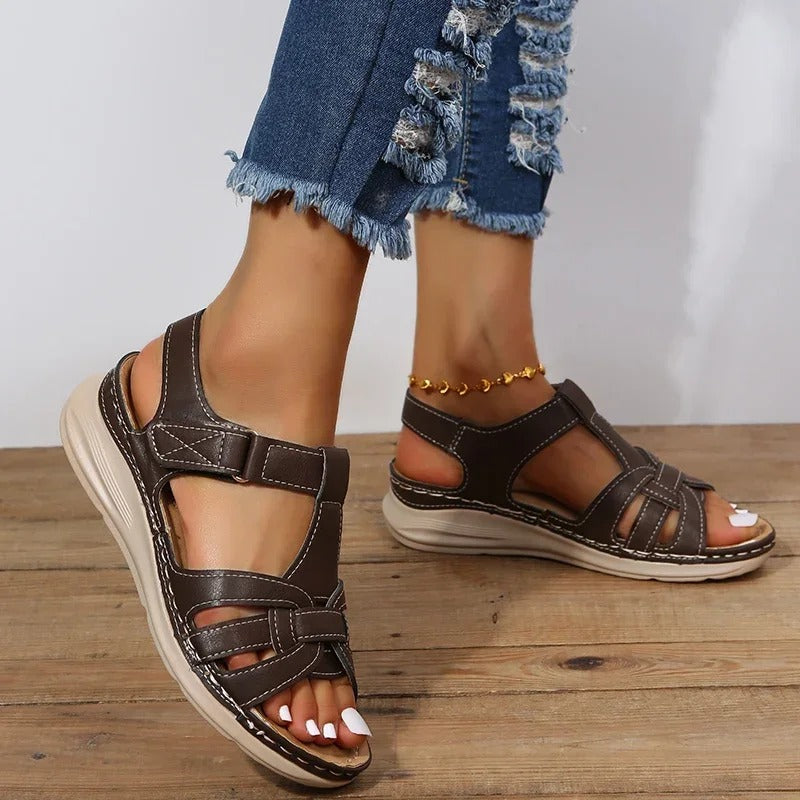 Iris Sandals Donna - Pelle Ortopedica, Eleganti e Comodi-2