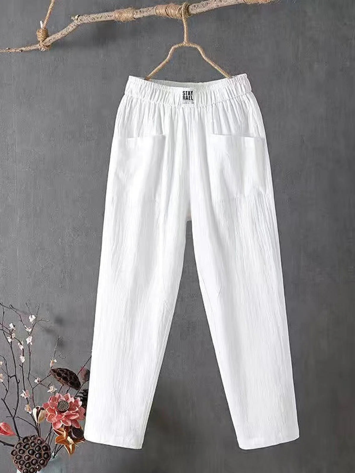 Marcella - Pantaloni da donna in lino - Altare Milano