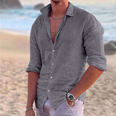 Variant image for Zander Camicia da Uomo - Lino e Cotone, Casual Estivo-19
