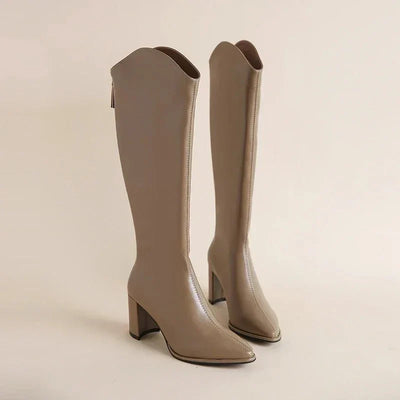 Adeline | Stivali Alti Donna Eleganti con Punta Appuntita per Look Casual e Formale 6