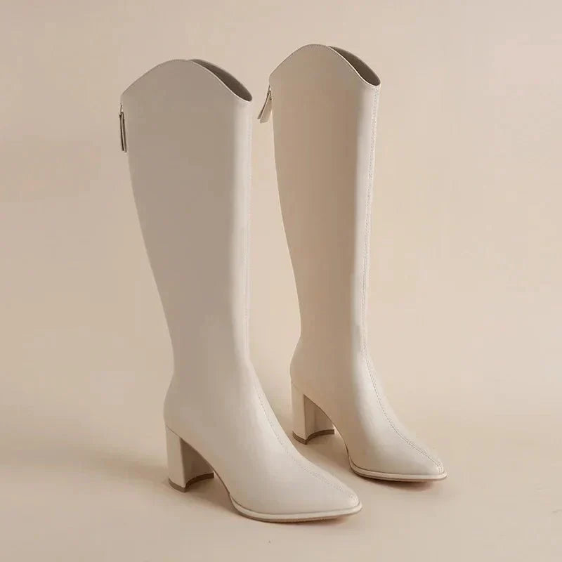 Adeline | Stivali Alti Donna Eleganti con Punta Appuntita per Look Casual e Formale 5