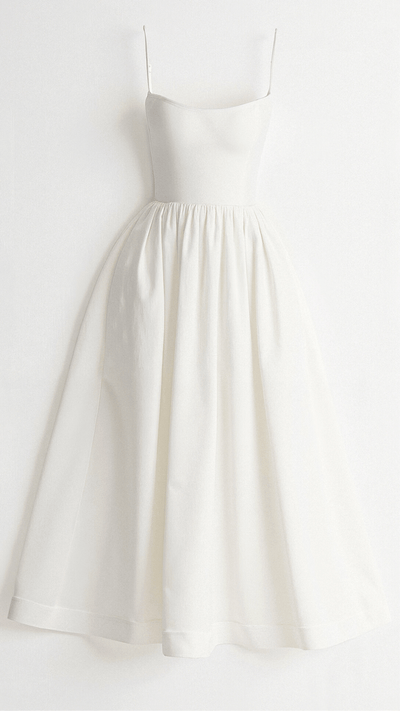 Tamara | Abito Midi Cerimonia Elegante Senza Spalla 4