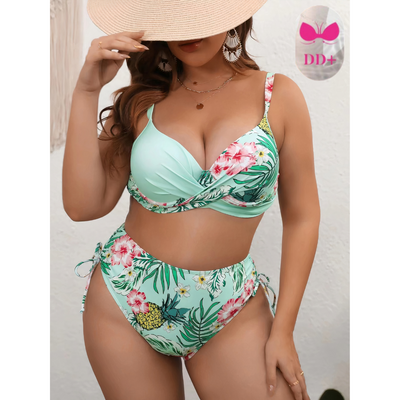 Fiorito | Bikini a Due Parti Oversize Floreale per Donna 2