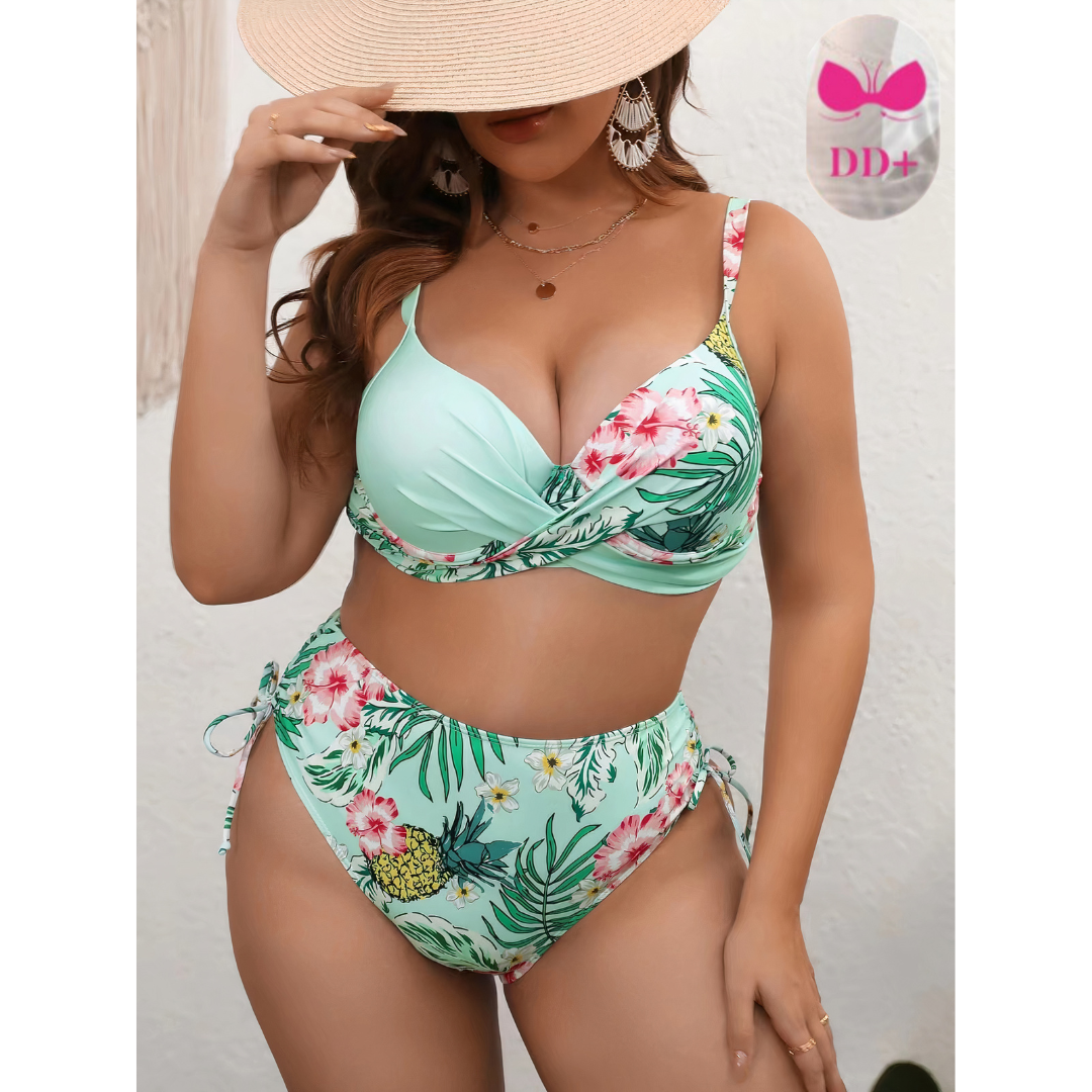 Fiorito | Bikini a Due Parti Oversize Floreale per Donna 1