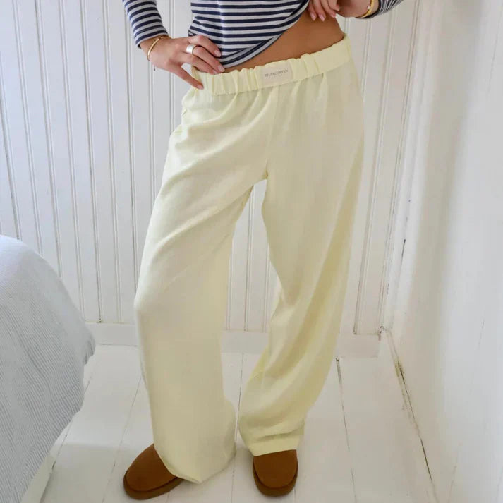 Samantha Lino Pantaloni Uomo – Design Elegante e Fluente, Comfort Ottimale-3