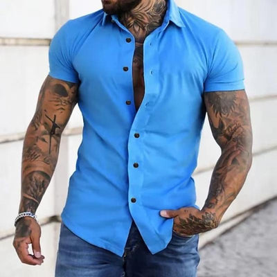 Sleetta | Camicia da Uomo a Maniche Corte Elegante e Versatile-5