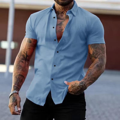 Variant image for Sleetta | Camicia da Uomo a Maniche Corte Elegante e Versatile-21