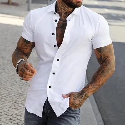 Sleetta | Camicia da Uomo a Maniche Corte Elegante e Versatile-1
