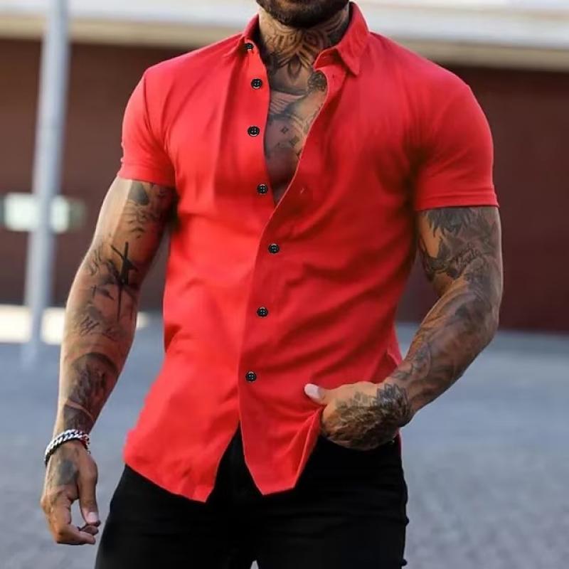Variant image for Sleetta | Camicia da Uomo a Maniche Corte Elegante e Versatile-33