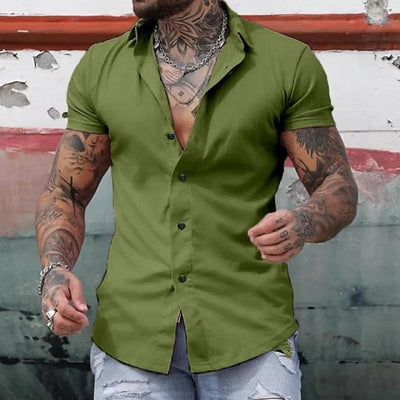 Variant image for Sleetta | Camicia da Uomo a Maniche Corte Elegante e Versatile-25