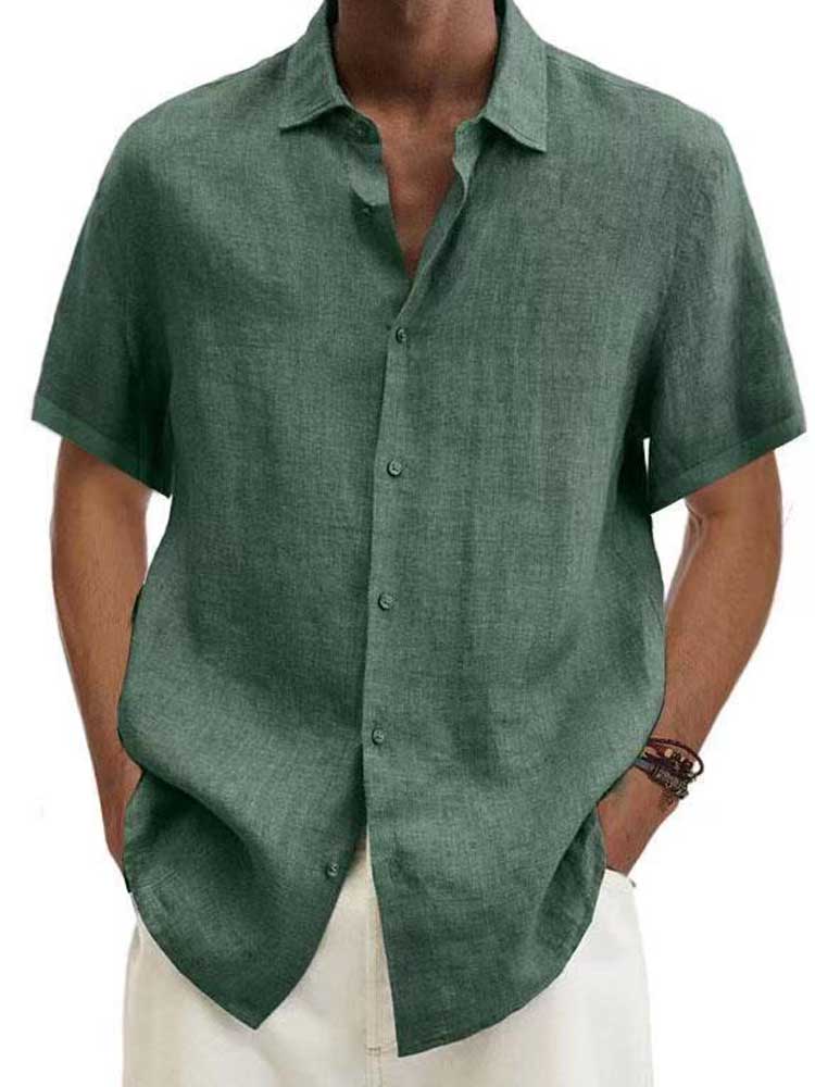 Adriaan | Camicia di Lino Uomo Elegante e Traspirante-1