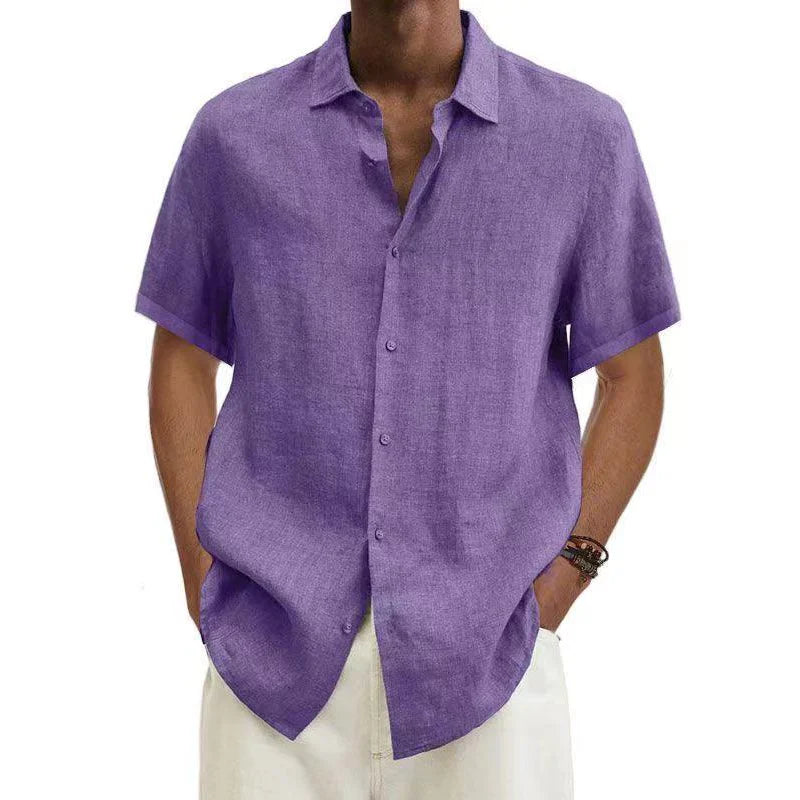 Adriaan | Camicia di Lino Uomo Elegante e Traspirante-6