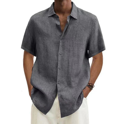 Adriaan | Camicia di Lino Uomo Elegante e Traspirante-4