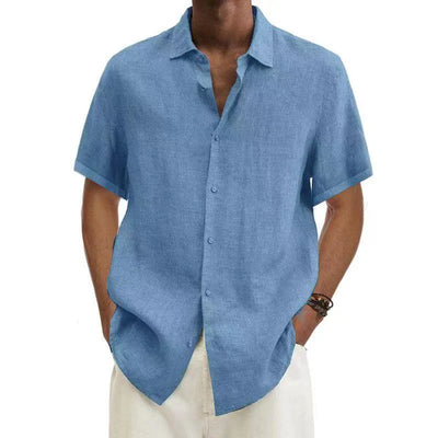 Adriaan | Camicia di Lino Uomo Elegante e Traspirante-3