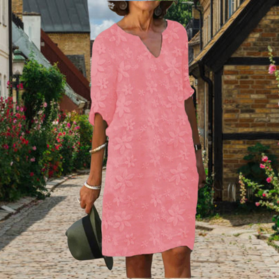 Variant image for Abito Elegante Amber Donna - Design Floreale, Scollo a V, Abiti Cerimonia Donna-17