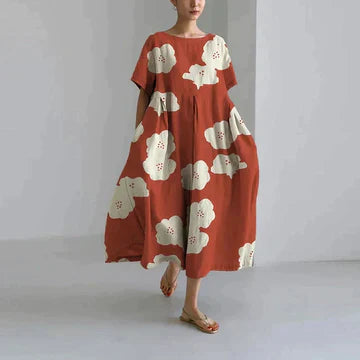 Variant image for Zyra | Abito Estivo Lungo Elegante con Stampa Floreale per Donna-49