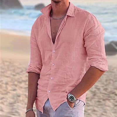 Variant image for Zander Camicia da Uomo - Lino e Cotone, Casual Estivo-1