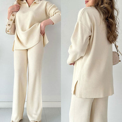 Allegra | Due pezzi in maglia con scollo a V