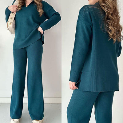 Allegra | Due pezzi in maglia con scollo a V