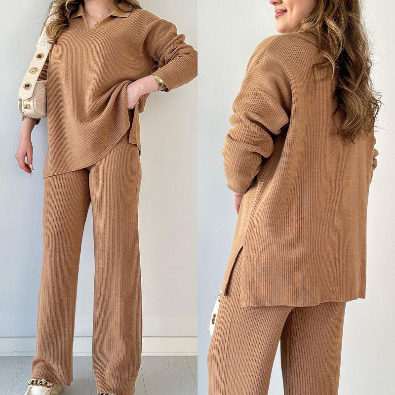 Allegra | Due pezzi in maglia con scollo a V