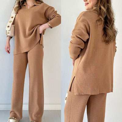 Allegra | Due pezzi in maglia con scollo a V