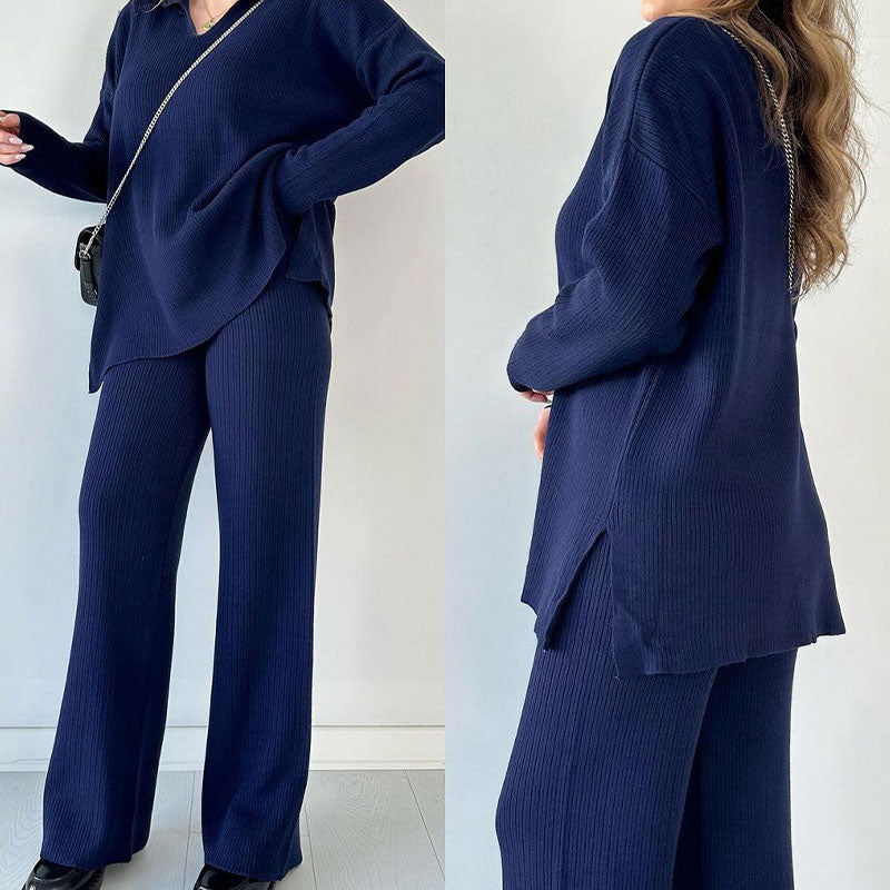 Allegra | Due pezzi in maglia con scollo a V