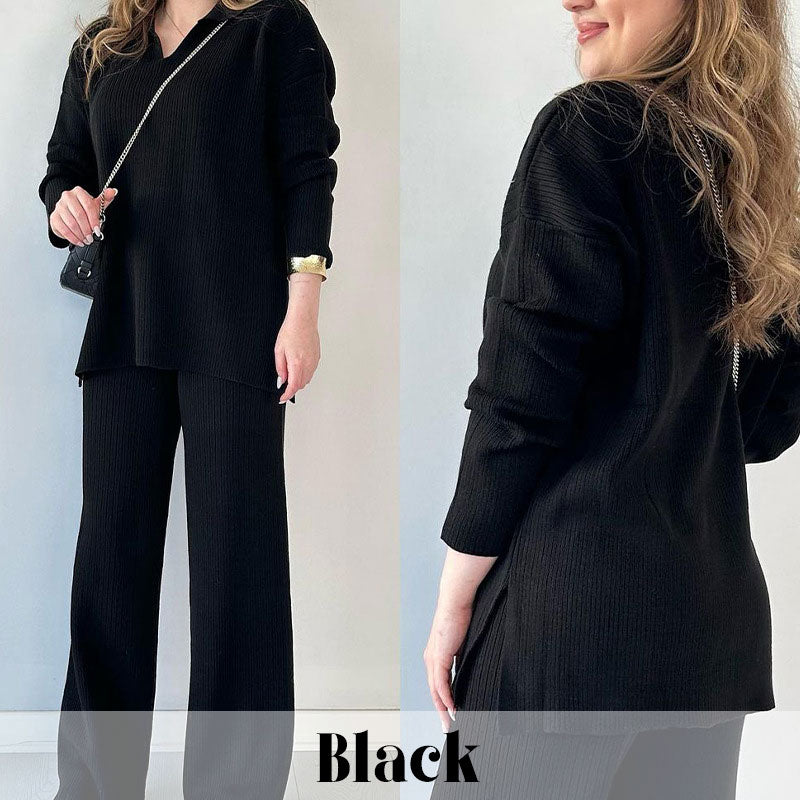 Allegra | Due pezzi in maglia con scollo a V