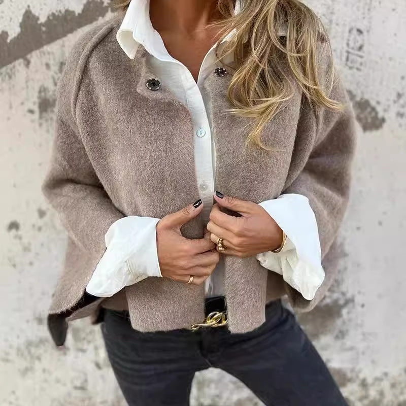 Elena | Cappotto corto monocolore