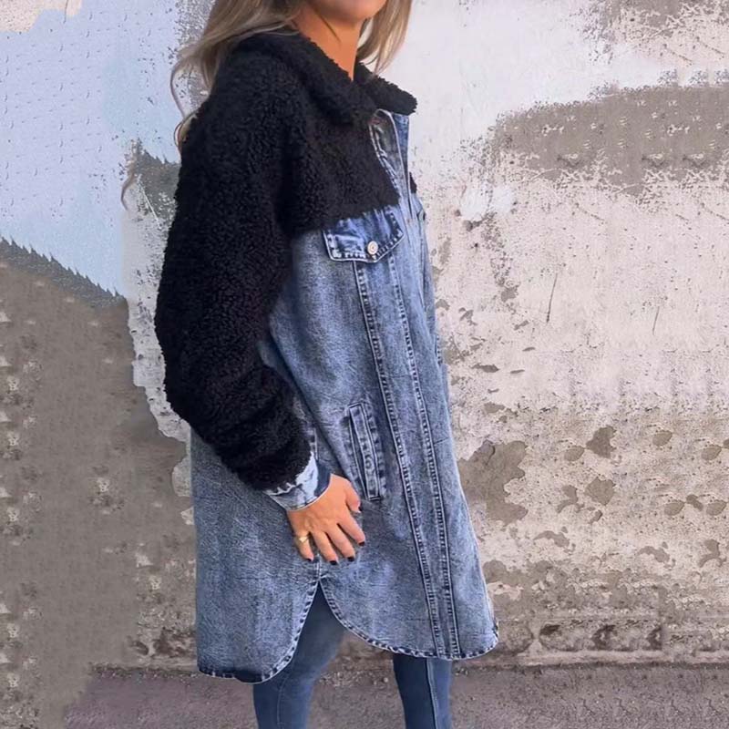 Lidia | Giacca lunga in denim