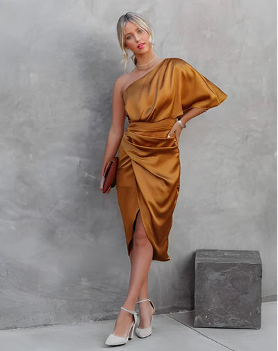 Ofelia | Abito da Cocktail Donna in Raso Elegante e Raffinato-1